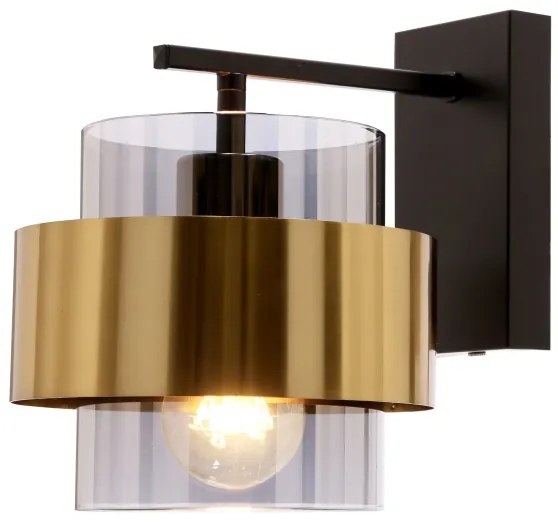 Nástenná lampa SPIEGA 1xE27/60W/230V zlatá/čierna