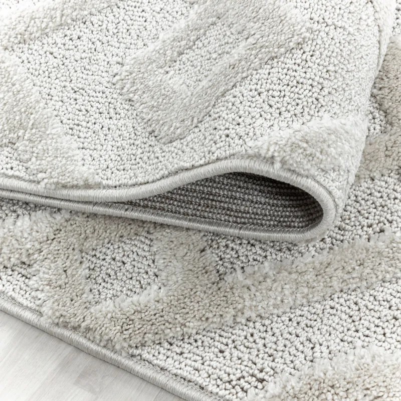 Ayyildiz, Kusový koberec Pisa 4708 Cream, 60x110, biela, obývacia izba