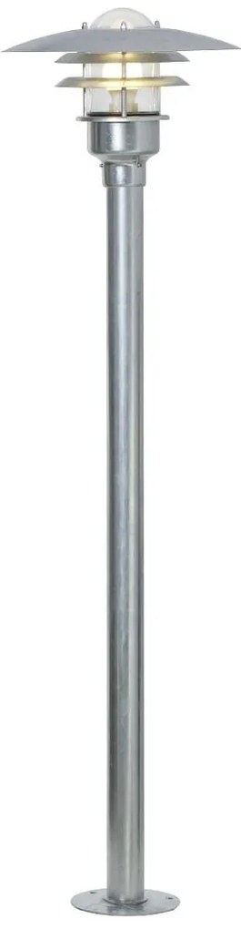 Nordlux Pozinkovaný záhradný stĺpik Lønstrup 32 pre žiarovku E27 116cm 71428031