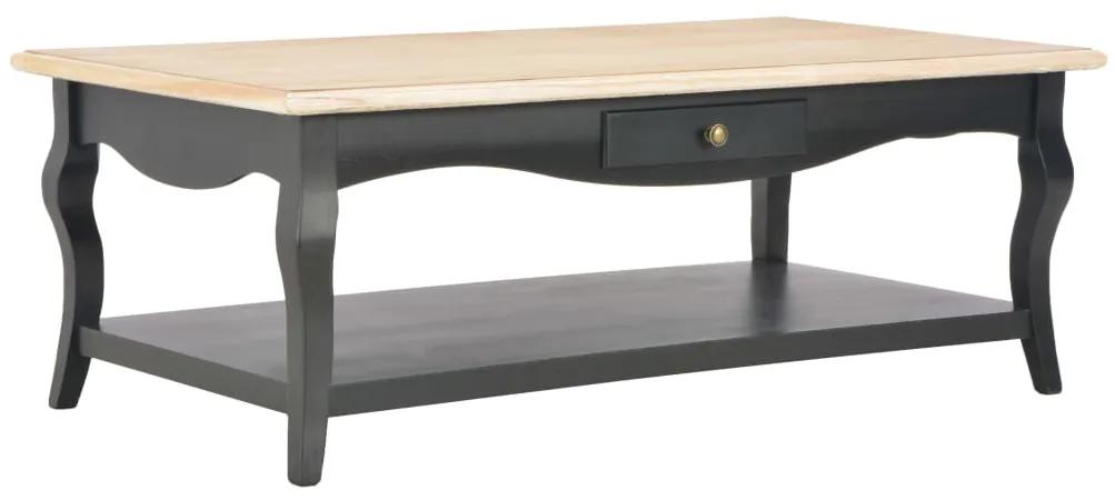 vidaXL Konferenčný stolík čierny 110x60x40 cm MDF