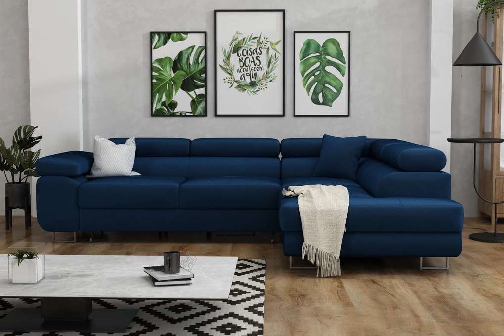 Rohová sedačka NOEL – rozkladacia, úložný priestor | 750 + farieb