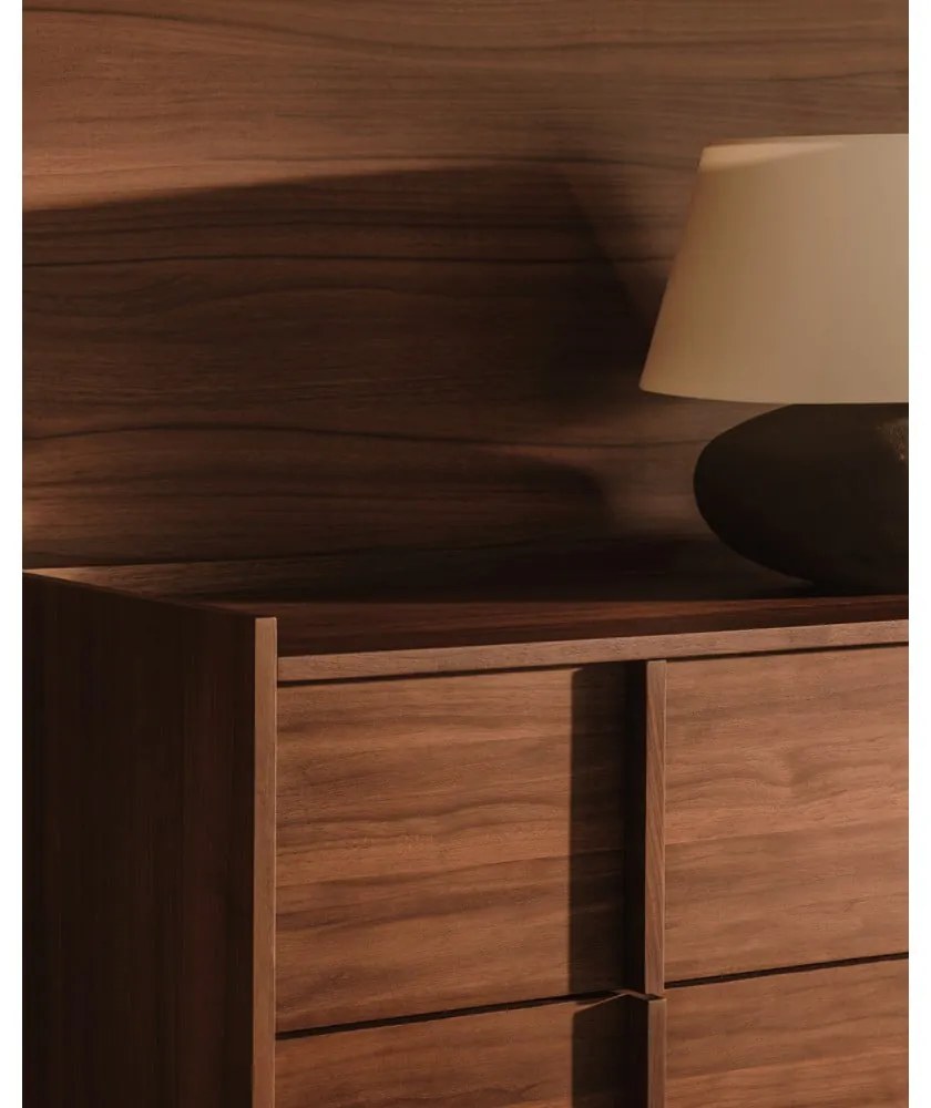 Hnedá komoda v dekore orecha 100x78x50 cm Onix – Kave Home