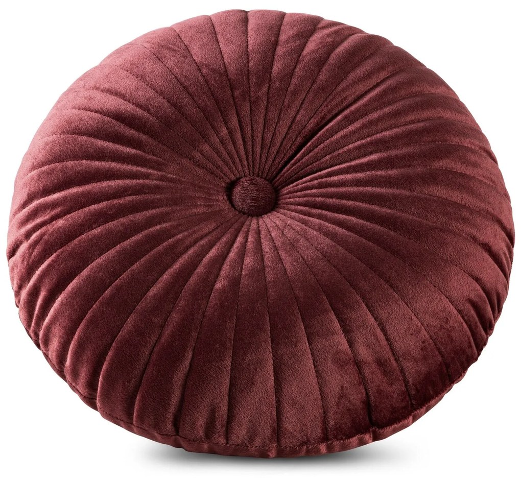 DEKORAČNÝ VANKÚŠ VELVET68 (FI) 40 CM BORDOVÁ
