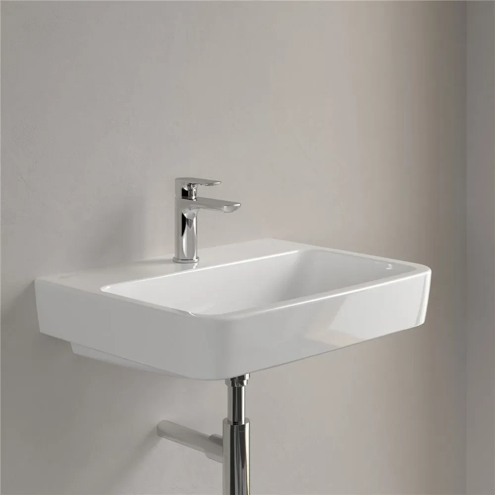VILLEROY & BOCH O.novo závesné umývadlo s otvorom (zadná a spodná strana brúsená), bez prepadu, 600 x 460 mm, biela alpská, s povrchom AntiBac a CeramicPlus, 4A416LT2