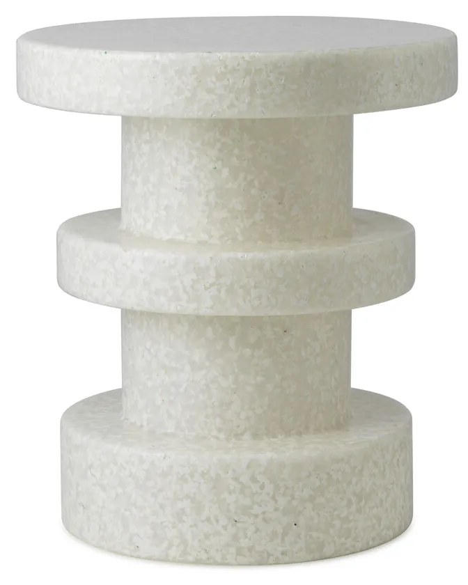 Príručný stolík/stolička Bit Stool Stack – biely