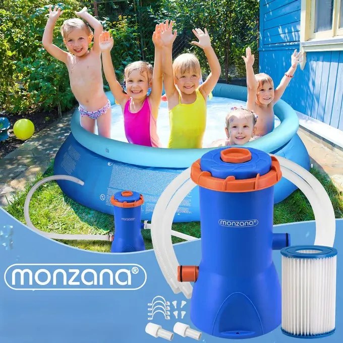InternetovaZahrada Bazénové filtračné čerpadlo MZP90 modrá/oranžová 3 800 l/h