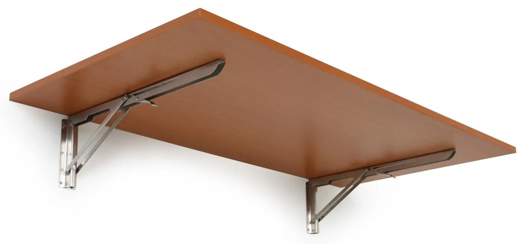 Sklápací stôl na stenu, 120x60 cm, nosnosť 30 kg, čerešňa