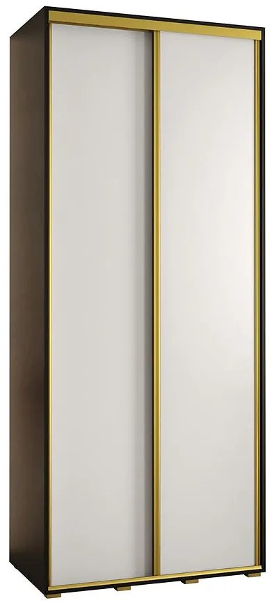 Skriňa 45 Canaris 1 120 čierna/biela/gold