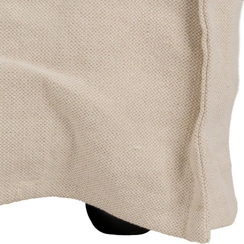 Krémová ľanová pohovka 200 cm – Ixia