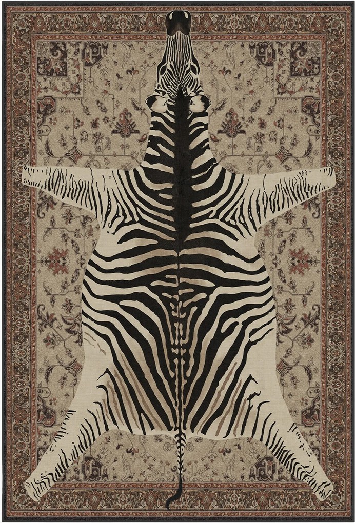 Umývateľný koberec's nízkym vlasom Safari by Iris Apfel