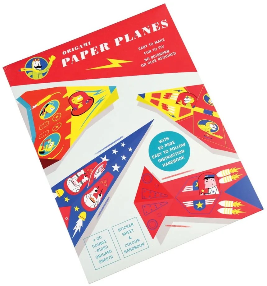 Origami papier na skladanie lietadielok Rex London
