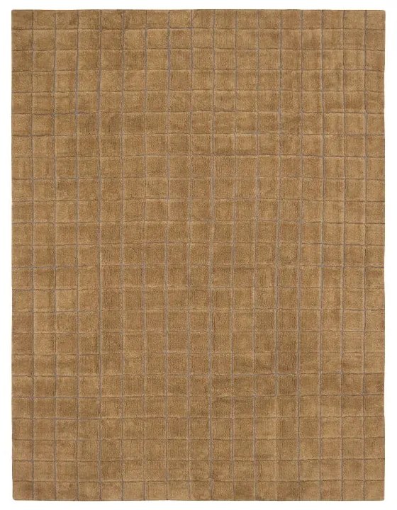 Okrovožltý ručne tkaný vlnený koberec 230x300 cm Mosaic Ochre – Lorena Canals