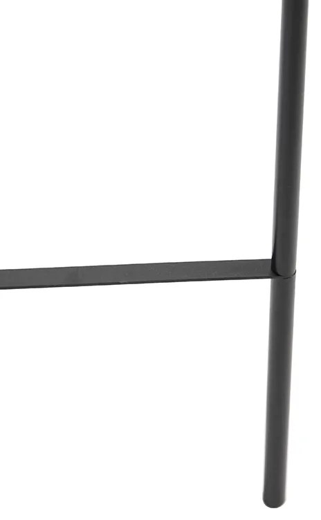 Inteligentná stojaca lampa čierna vrátane WiFi A60 dymové sklo - Bliss