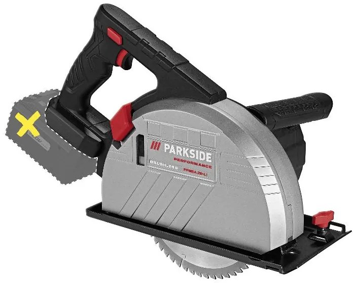 Parkside Performance®  Aku ručná kotúčová píla na kov Ppmsa 20-Li A1 – bez akumulátora  (100389224)