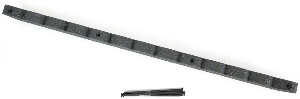 Záhradná obruba Scalloped sivá 120 cm, gumová (vrátane klincov) MHEU5000030