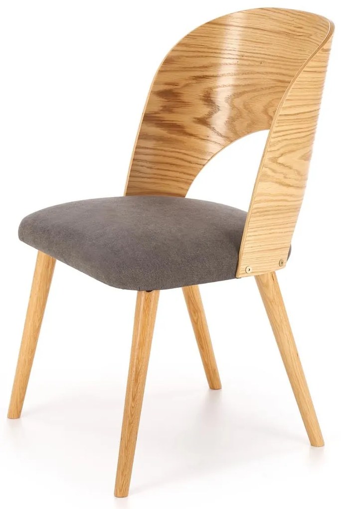 Jídelní židle CADIZ dub/šedá