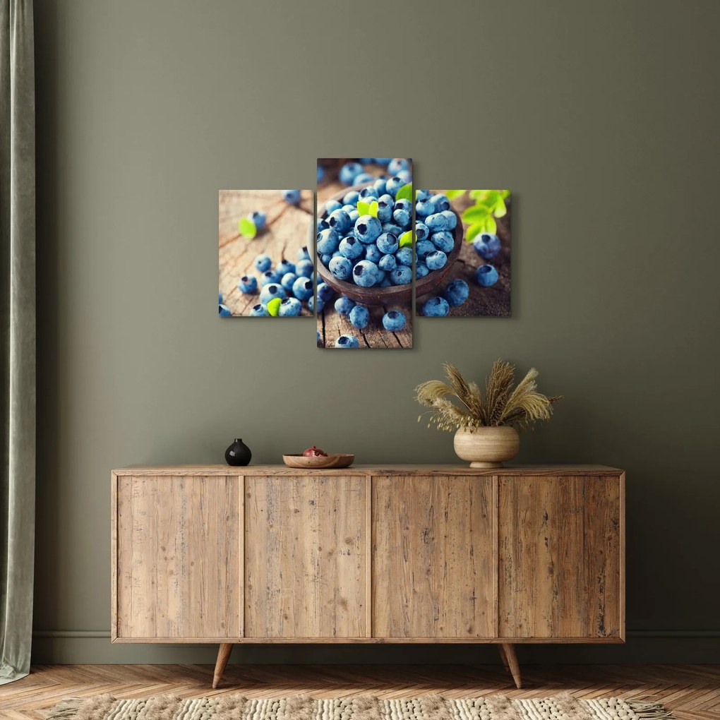 Obraz - Čučoriedky (90x60 cm)