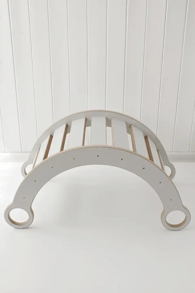 Montessori drevená hojdačka biela S Čierna