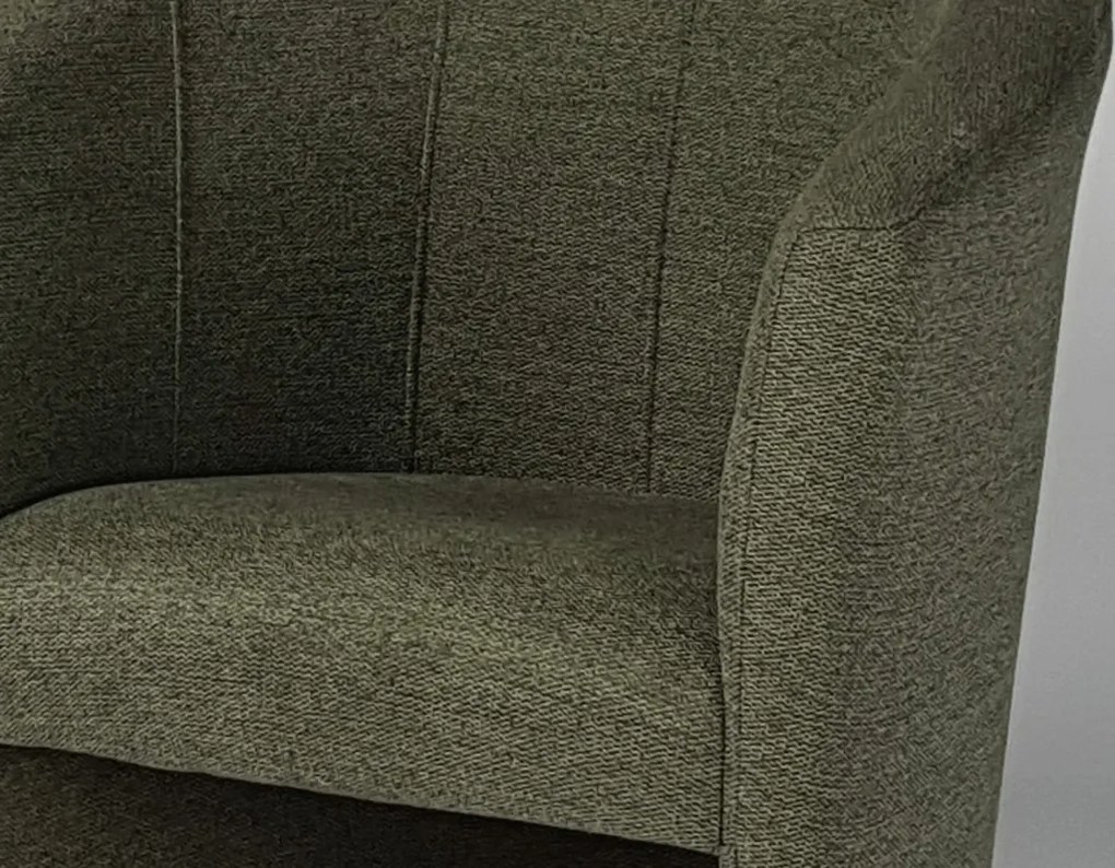 Kreslo Boston, zelená látka