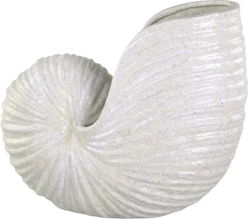 Krémová antik keramická dekorácia váza mušle Shells - 38*20*32 cm