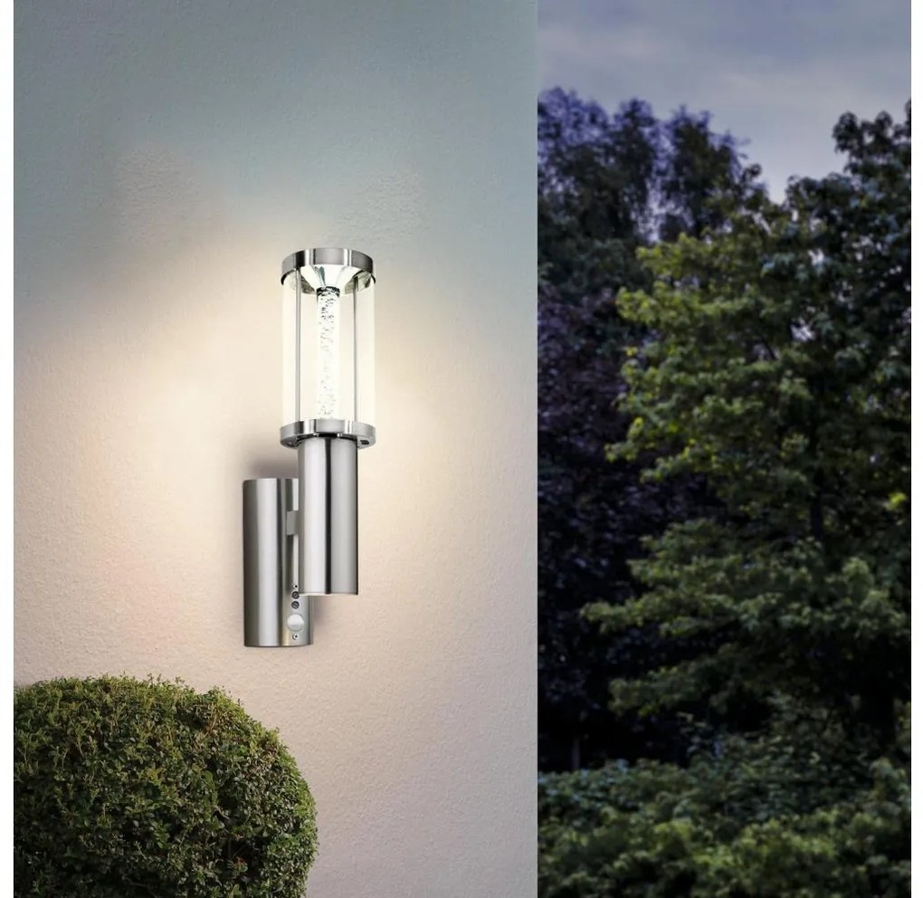 Eglo 94128 - LED vonkajšie osvetlenie s čidlom TRONO STICK 1xGU10/3W + 1xLED/3,7W