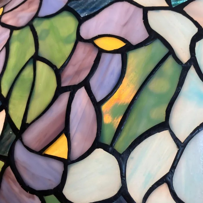 Tiffany luster double chain AMAZONIT Ø50 2*E27