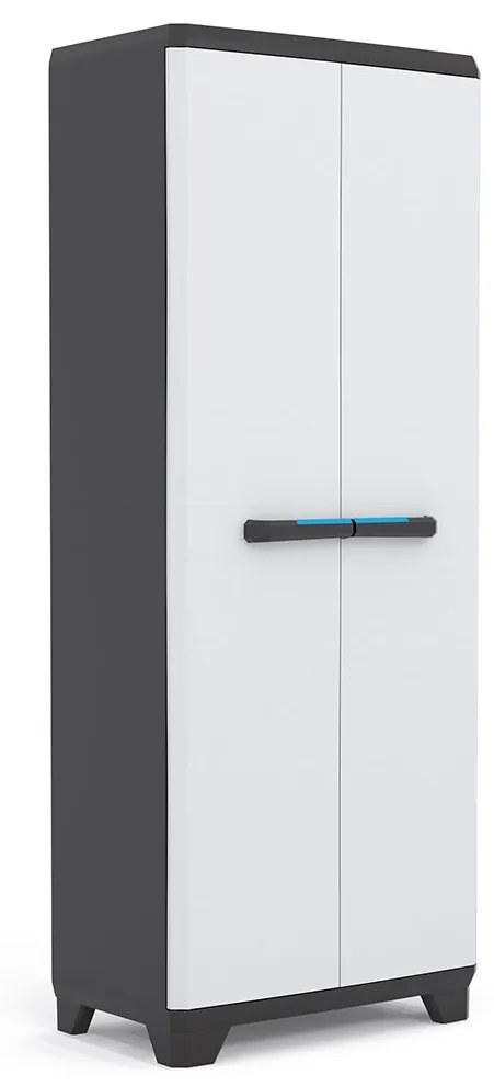 Plastová skriňa delená LINEAR, 3 police, 173x68x39 cm