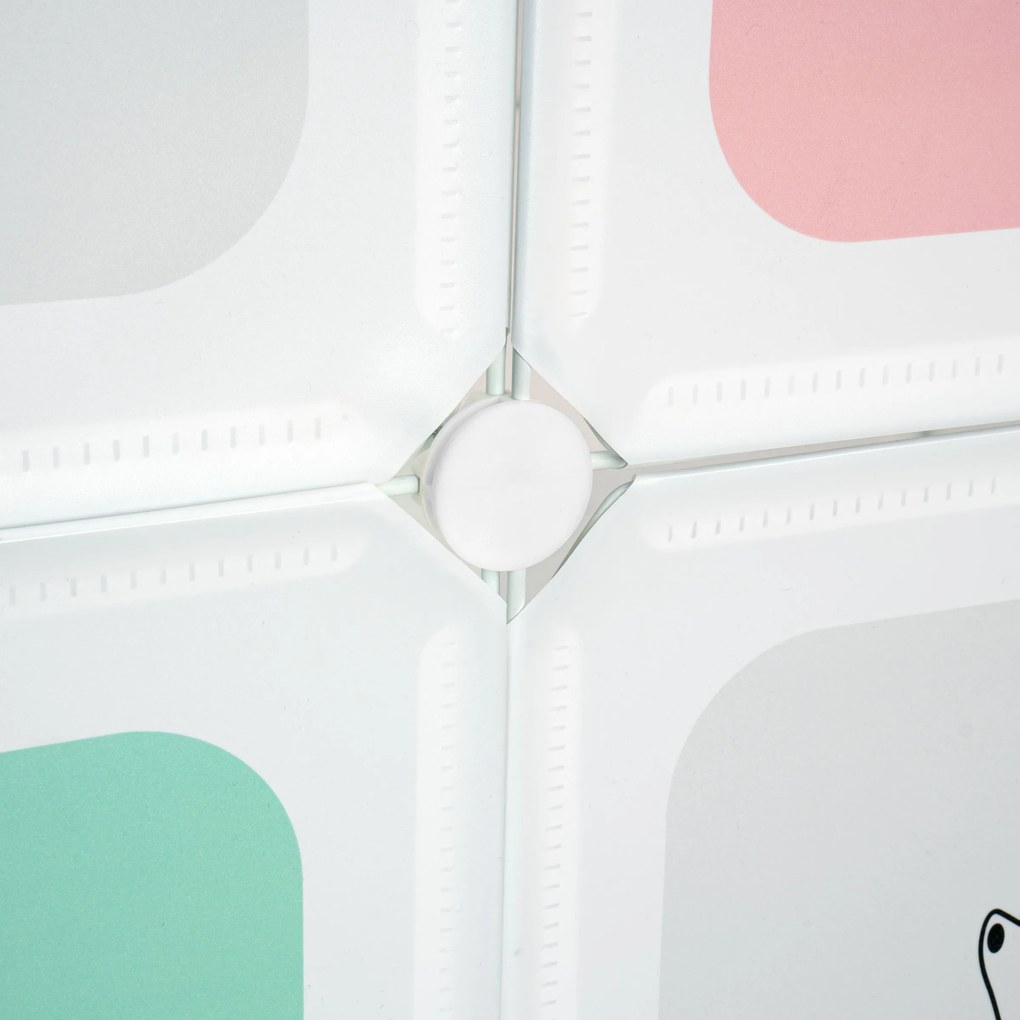 Dětský modulární regál Esla 110 cm bílý/barevný