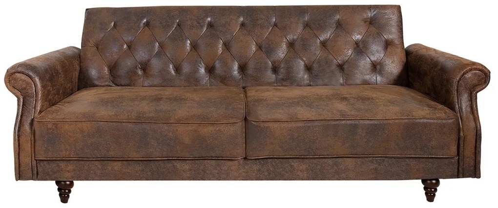 Dizajnová sedačka Scarlet Belle II - 220 cm rozkladacia - antická hnedá