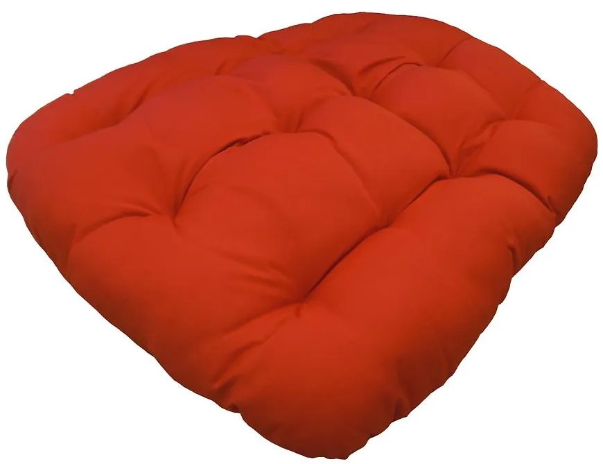 Červený vankúš na závesné kreslo