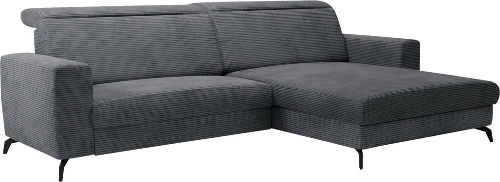 XXXLutz ROHOVÁ SEDAČKA, textil, sivá Sit & More - Sedačky - 000144000206