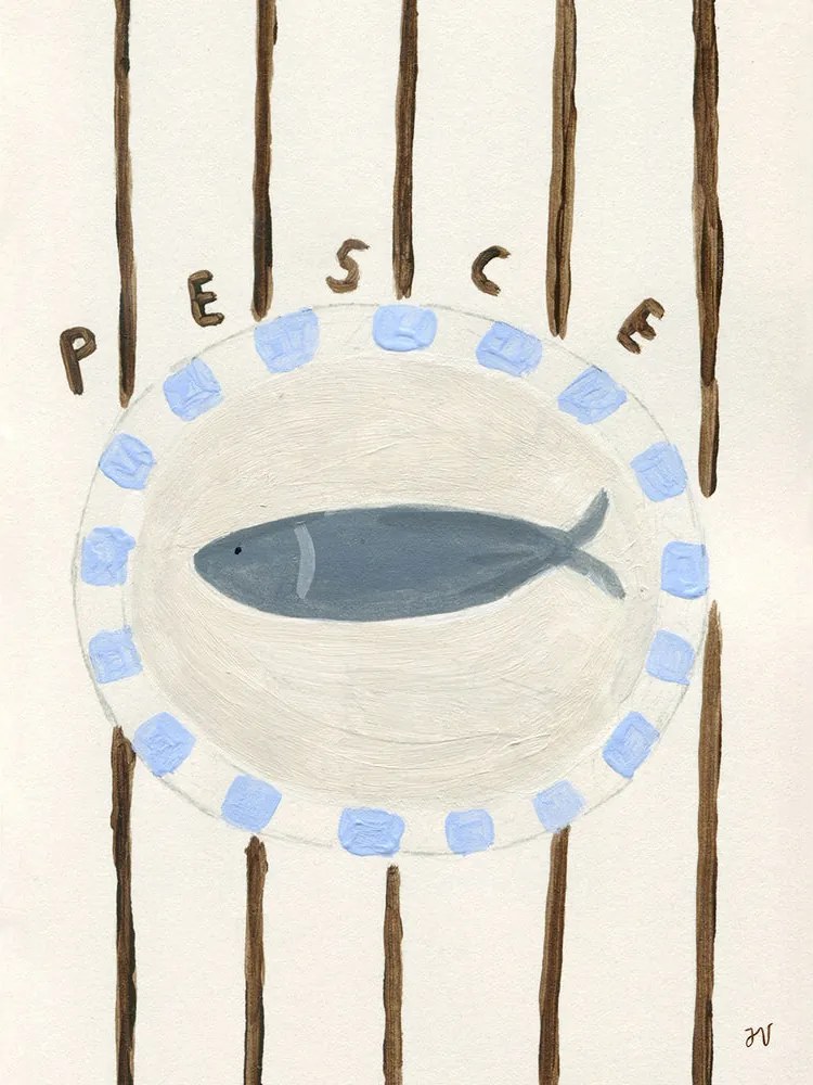 Moikka Plagát Pesce by Isabelle Vandeplassche Peske
