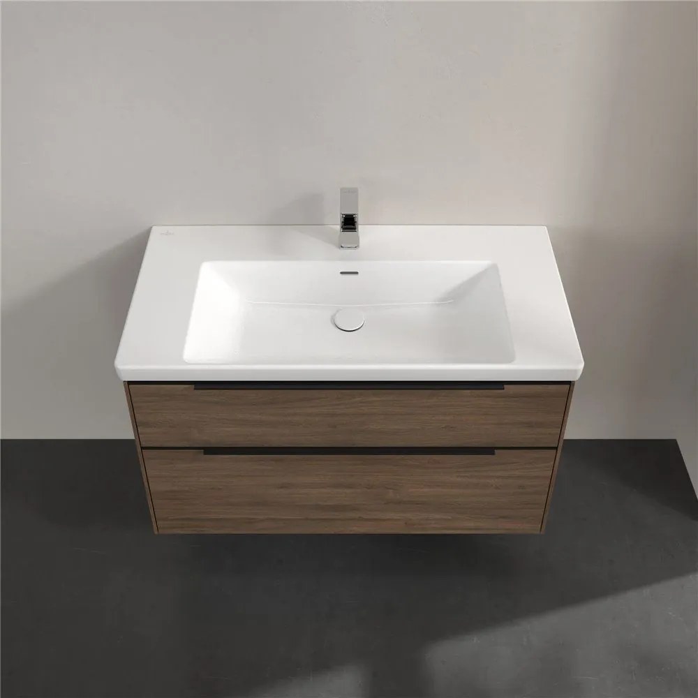 VILLEROY &amp; BOCH Subway 3.0 závesná skrinka pod umývadlo, 2 zásuvky, 973 x 478 x 429 mm, Arizona Oak, C57001VH