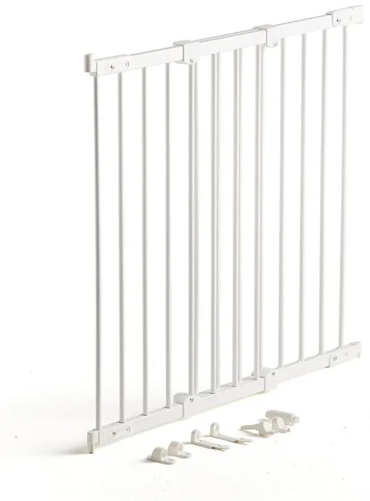 Detská zábrana na schody, 670-1060 mm, biela