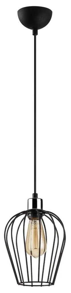 Závesné svietidlo Tel V čierne