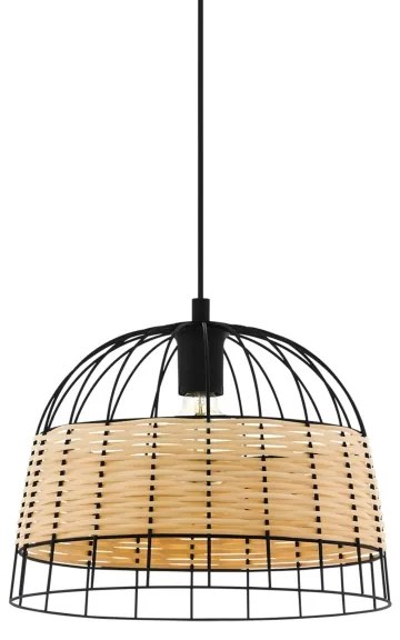 Eglo 55709 - Luster na lanku ANWICK 1xE27/40W/230V ratan