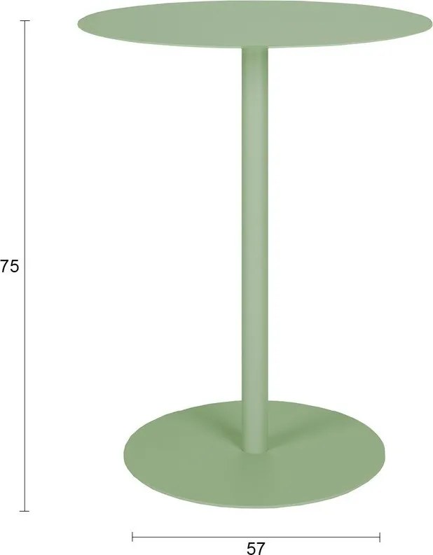 Oceľový okrúhly barový stôl ø 57 cm Snow – Zuiver