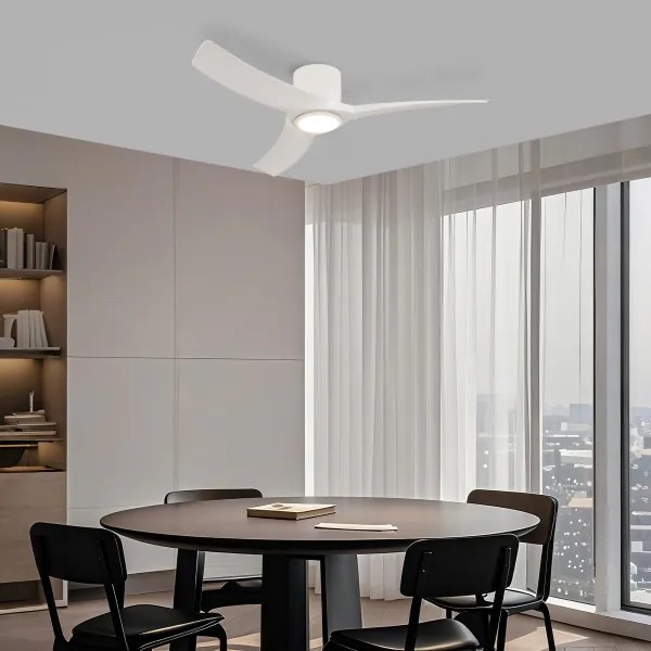 ZEVENTI - LED stropný ventilátor ORBITO LED/24W/230V Wi-Fi Tuya biely + diaľkové ovládanie