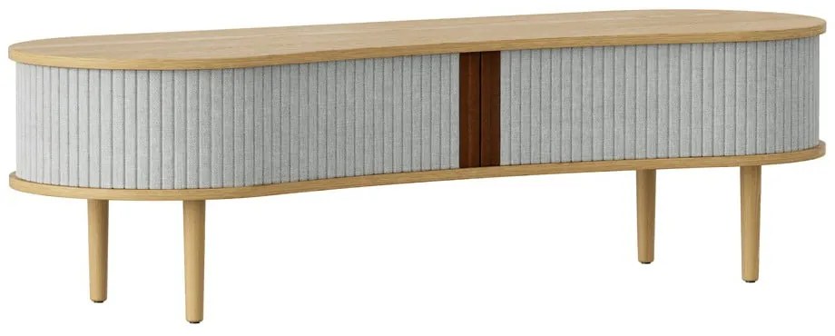 TV stolík v dekore duba v sivo-prírodnej farbe 140x40 cm Audacious – UMAGE