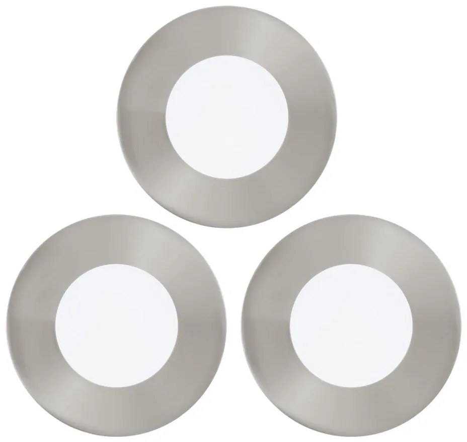Eglo 94734 - SADA 3x LED podhľadových svietidiel FUEVA 1xLED/2,7W/230V