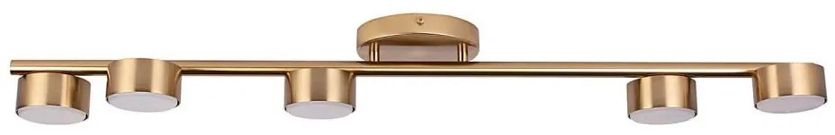 Bodové svietidlo PUNTO 5xGX53/12W/230V zlatá