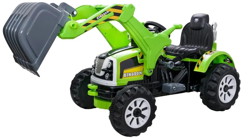 Joko PA0149 Zl Elektrický traktor s pohyblivou radlicou zelený