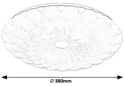 RABALUX LED stropné osvetlenie s efektom nočnej oblohy PRIMROSE, 48W, 3000K–6500K, 38cm, guľaté