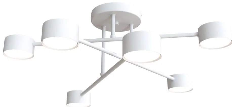 Prisadený luster HALO 6xGX53/10W/230V biela