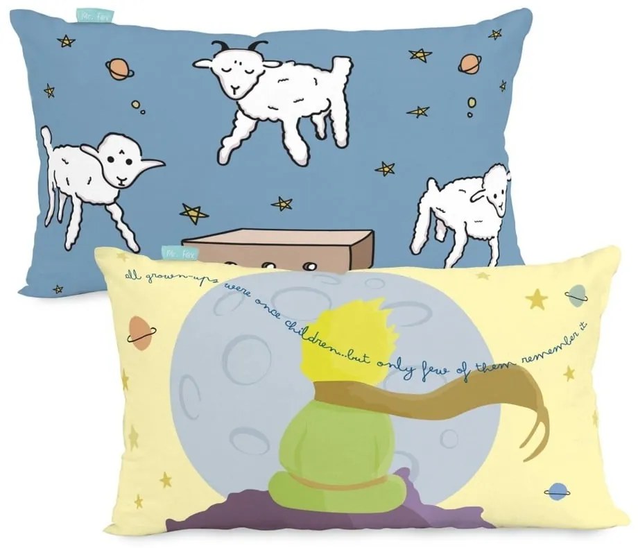 Obojstranná bavlnená obliečka na vankúš Mr. Fox Le Petit Prince, 50 × 30 cm