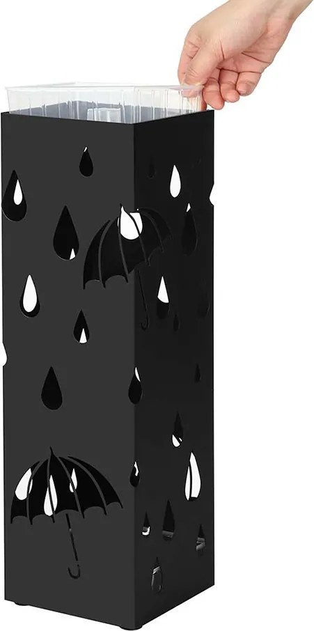 Stojan na dáždniky, čierny