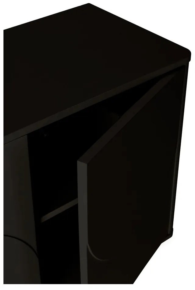 Čierna komoda 180x75x40 cm Solei – MOME