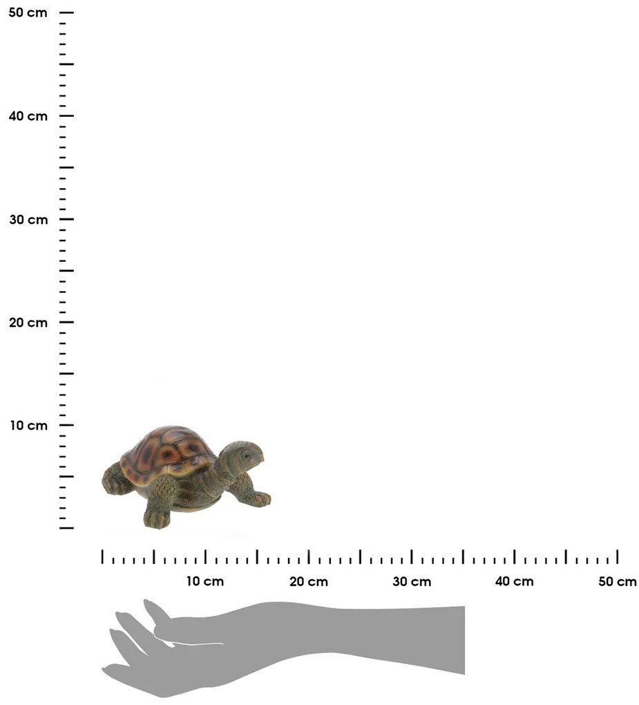 Záhradná figúrka z polistone Turtles, sada 2ks, 10x12,5 cm, viacfarebná