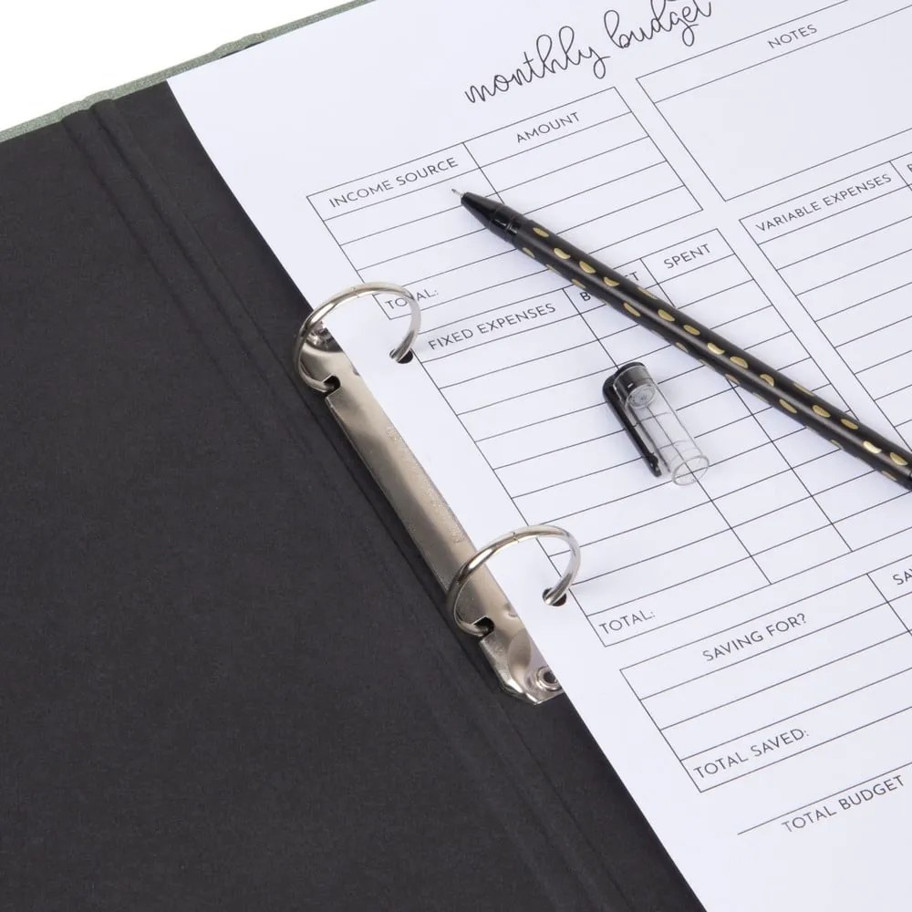 Zelený kartónový organizér Ringo Canvas Paper Laminate – Bigso