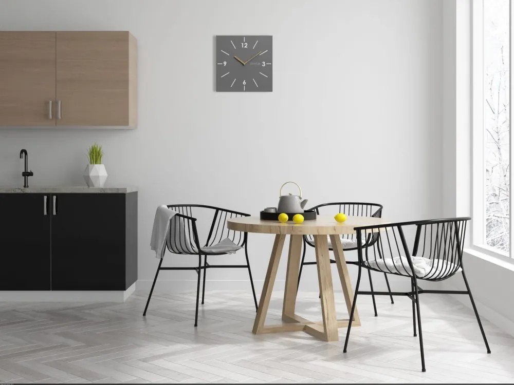 Nástenné hodiny Scandic 30 cm - sivé